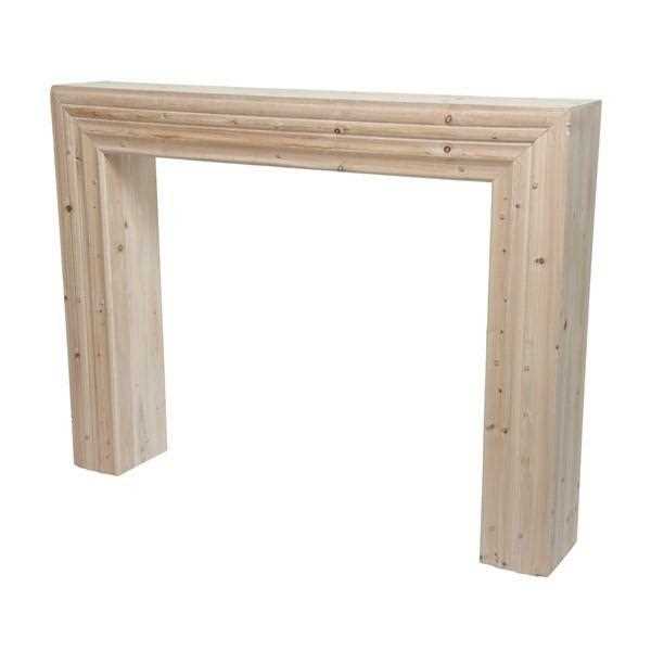 FIRWOOD FIREPLACE 23X144X110CM WHITE WASHED