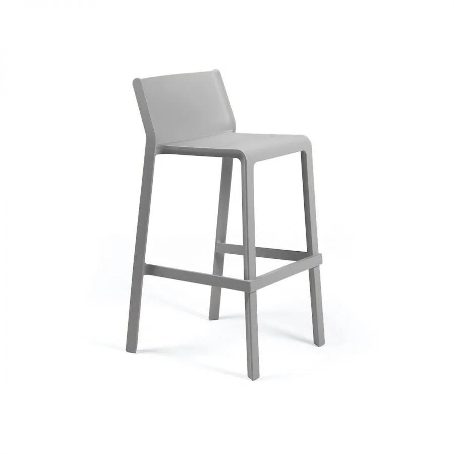 SGABELLO DA ESTERNO POLIPROPILENE TRILL GRIGIO CM.97H/76h
