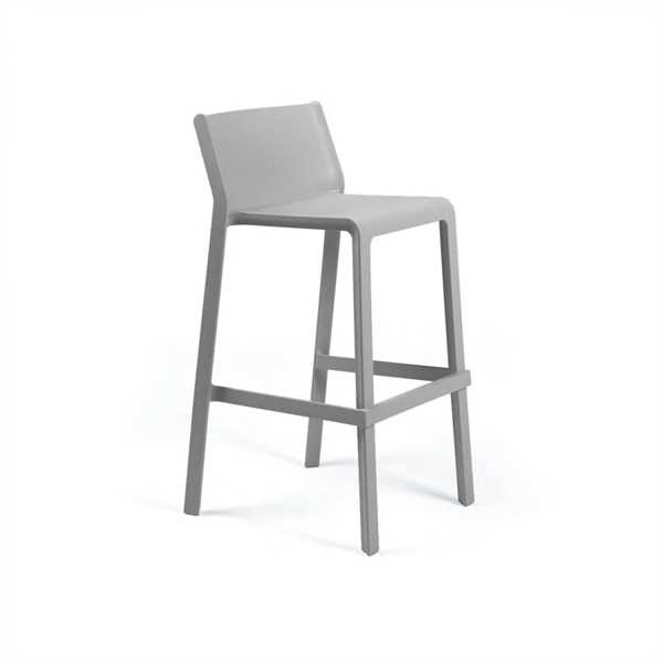 SGABELLO DA ESTERNO POLIPROPILENE TRILL GRIGIO CM.97H/76h