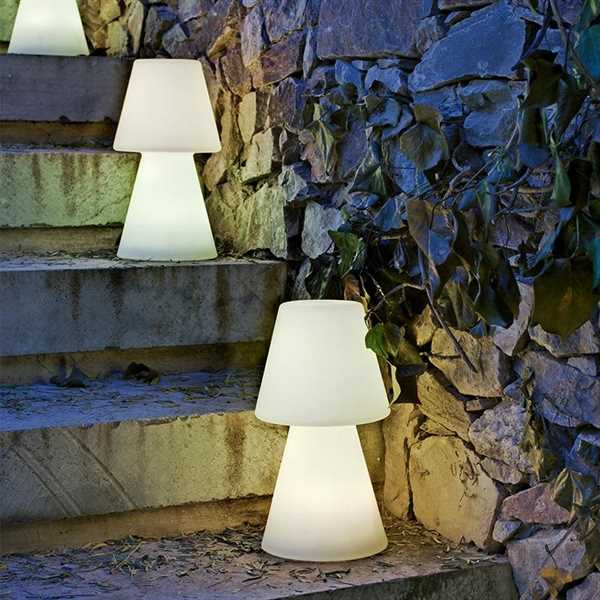 LAMPADA DA TAVOLO PER ESTERNO LOLA RGB+BIANCO CM.Ø15,5XH30