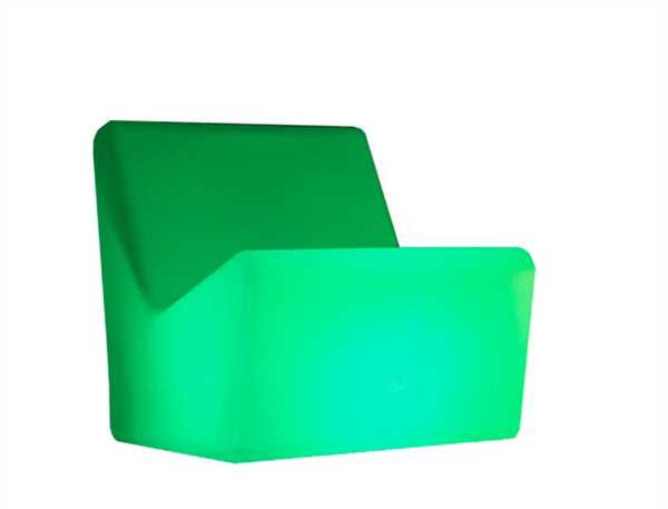 POLTRONA LUMINOSA SENZA BRACCIOLI TARIDA SOLAR+USB RGB+WHITE