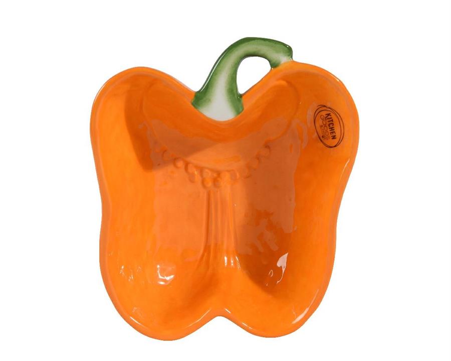 CIOTOLA PEPERONE ARANCIONE CM.16X13X5H.