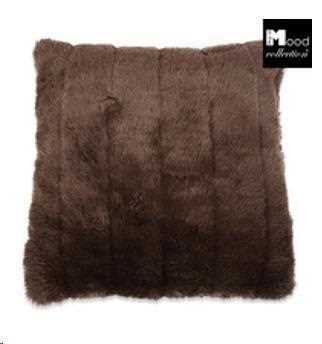 CUSCINO IN ECOPELLICCIA L50XW50XH10CM MARRONE