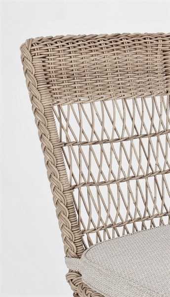 SEDIA CON CUSCINO DA ESTERNO JUPITER CM.48X63X95H.