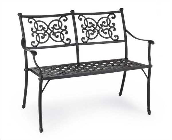 PANCA GIGLIO ANTRACITE CM.110X59X85H.