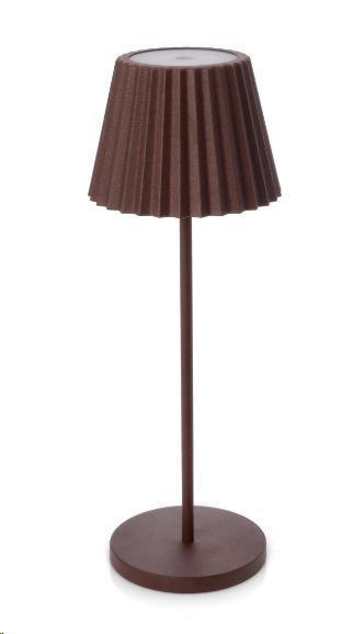 LAMPADA DA TAVOLO LED ARTIKA MARRONE D.CM.12,5X36H.