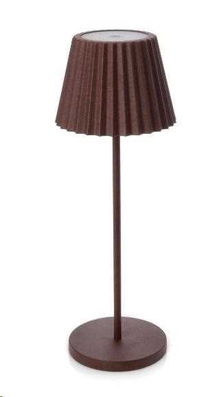 LAMPADA DA TAVOLO LED ARTIKA MARRONE D.CM.12,5X36H.