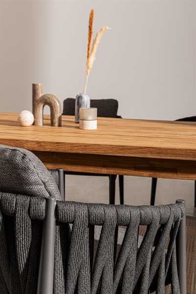 TAVOLO DA ESTERNO IN LEGNO DI TEAK MAVERICK CM.200X100X77H.