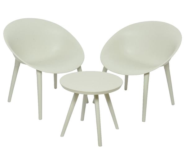 SET MARBELLA OUTDOOR CM.67X74,5X78,5CM SABBIA