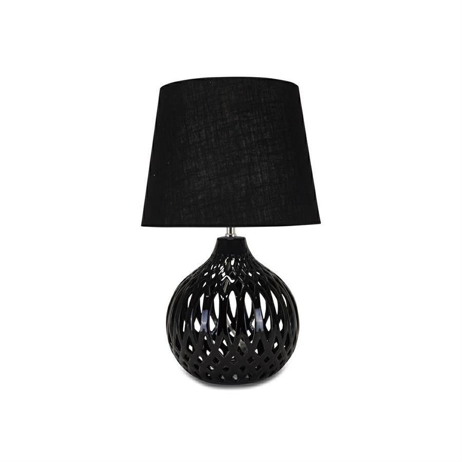 LAMPADA SFERICA FUSION NERO Ø34 H.54CM.