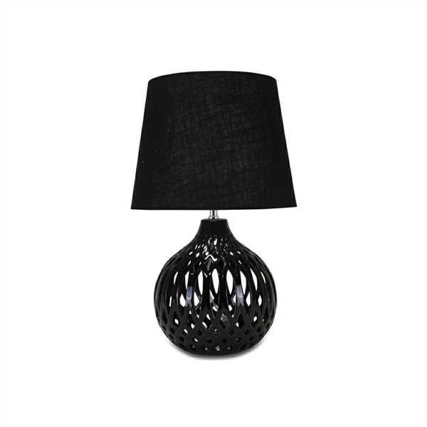 LAMPADA SFERICA FUSION NERO Ø34 H.54CM.