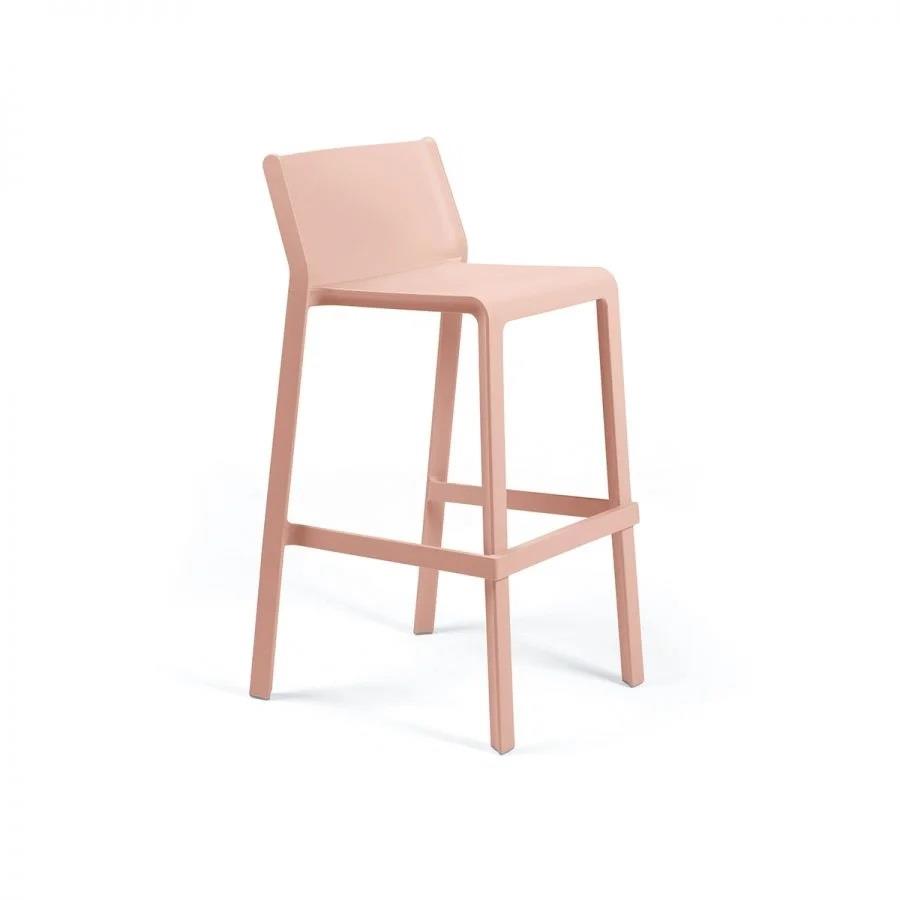 SGABELLO DA ESTERNO POLIPROPILENE TRILL ROSA CM.97H/76h
