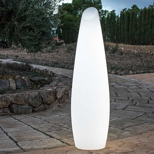 LAMPADA DA TERRA FREDO RICARIC. USB RGB+BIANCO CM.Ø36XH168