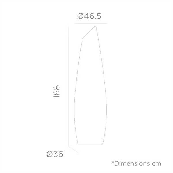 LAMPADA DA TERRA FREDO RICARIC. USB RGB+BIANCO CM.Ø36XH168