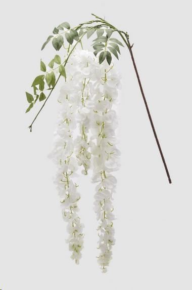 GLICINE CHIC RAMO CM.H120 BIANCO