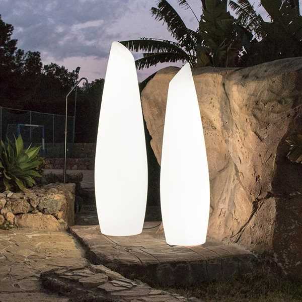 LAMPADA DA TERRA FREDO RICARIC. USB RGB+BIANCO CM.Ø29,5XH139