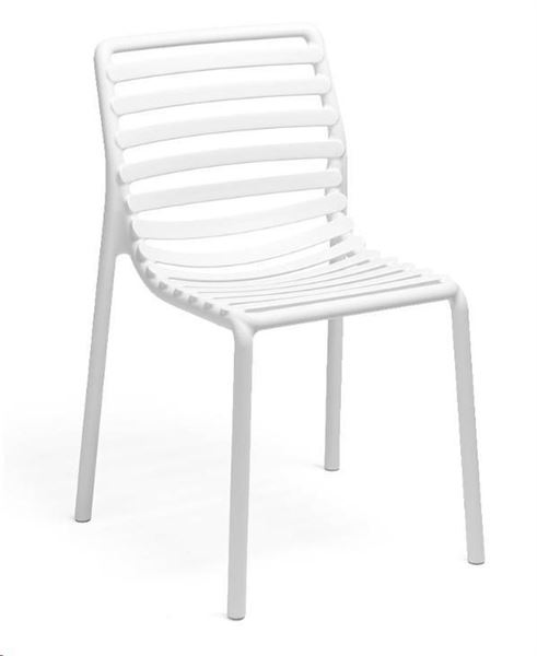 SEDIA ESTERNO POLIPROPILENE DOGA BISTROT BIANCO CM.53X55XH83