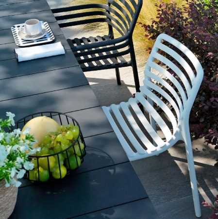 SEDIA ESTERNO POLIPROPILENE DOGA BISTROT BIANCO CM.53X55XH83