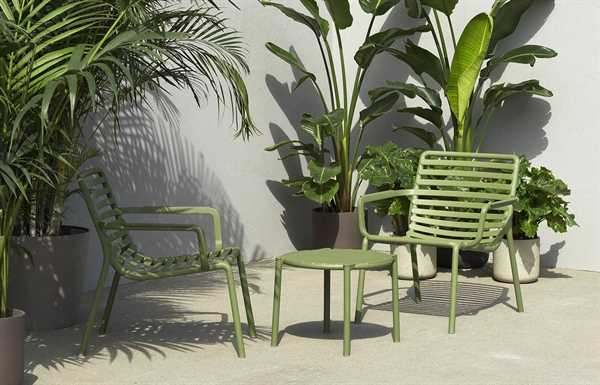 SEDIA CON BRACCIOLI DA ESTERNO DOGA RELAX AGAVE CM71X75XH76