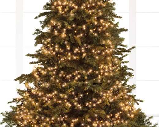 GHIRLANDA LUCE C.CLASSICO 1512LED MT13,5 FILO NERO 8 FUNZ.