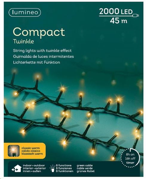 CATENA LUCE CLASSICA 2000LED COMPACT MT.45 FILOVERDE IP44 8F