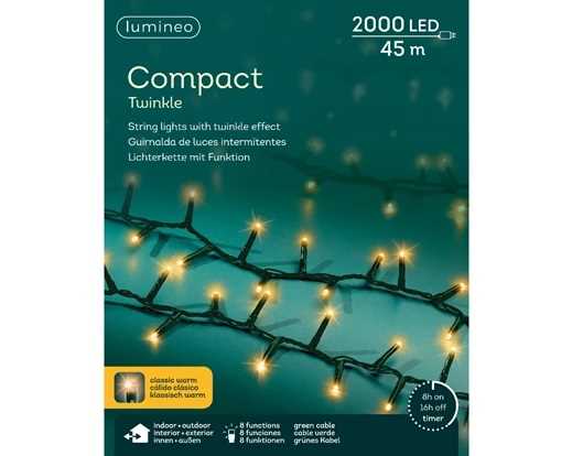 CATENA LUCE CLASSICA 2000LED COMPACT MT.45 FILOVERDE IP44 8F