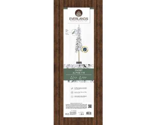 ALBERO NATALE ALPINE FIR INNEVATO BASE PIATTA CM Ø50 H210