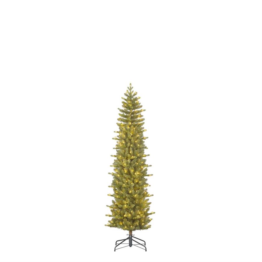 ALBERO NATALE HARMA PILAR VERDE 140LED L.CALDA CM Ø58 H155