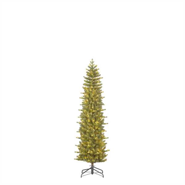 ALBERO NATALE HARMA PILAR VERDE 140LED L.CALDA CM Ø58 H155