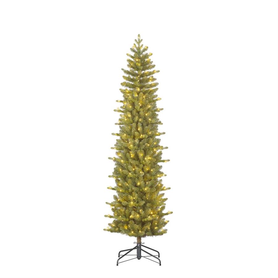 ALBERO NATALE HARMA PILAR VERDE 240LED L.CALDA CM Ø66 H215