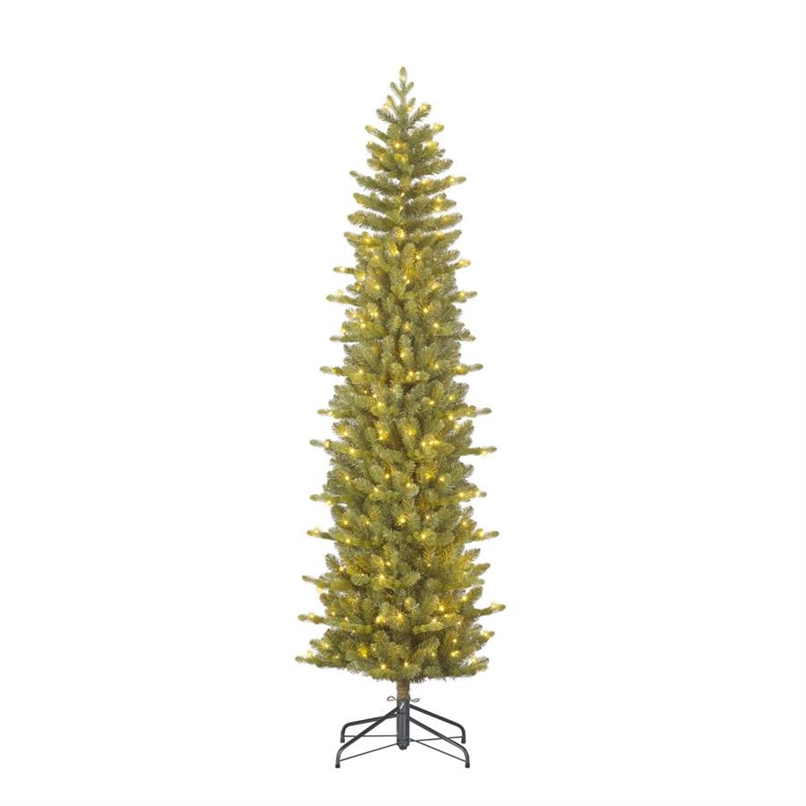ALBERO NATALE HARMA PILAR VERDE 260LED L.CALDA CM Ø69 H230