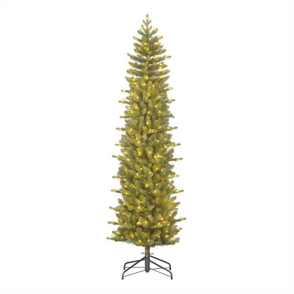 ALBERO NATALE HARMA PILAR VERDE 300LED L.CALDA CM Ø73 H260