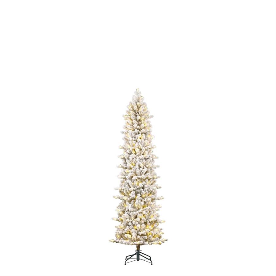 ALBERO NATALE HARMA PILAR GHIACC. 140LED L.CALDA CM Ø58 H155