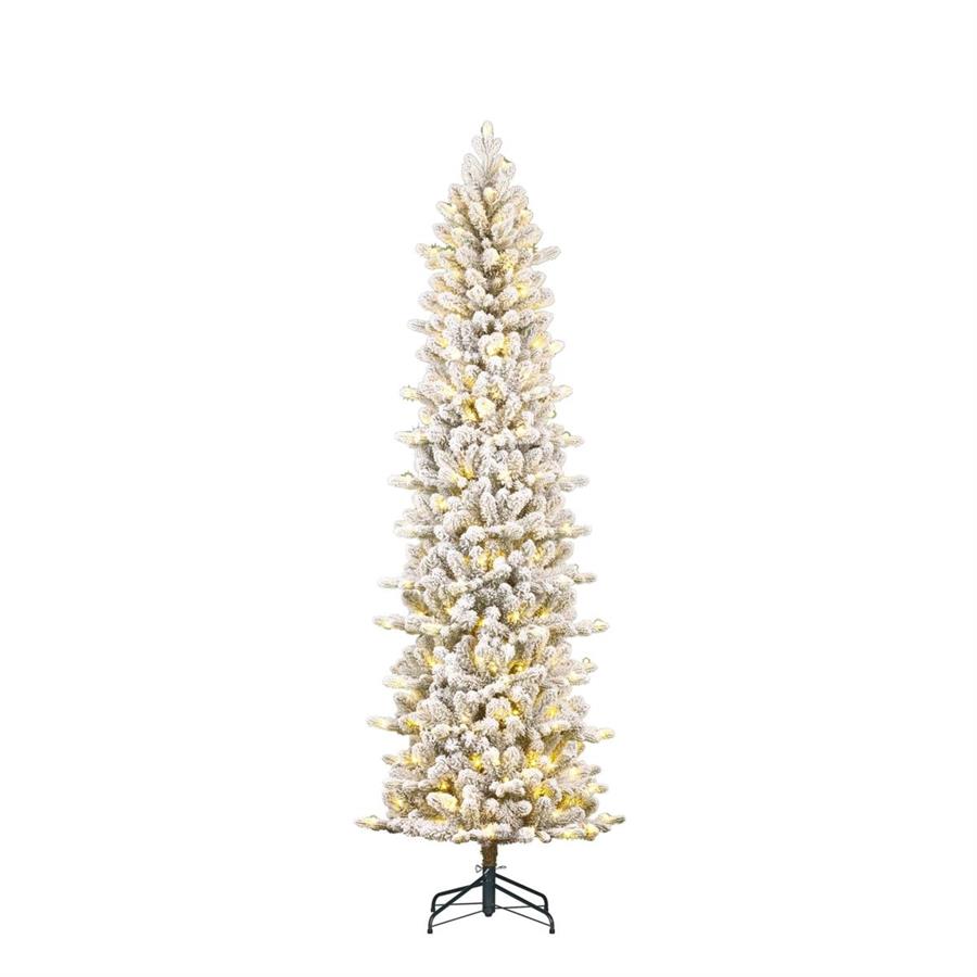 ALBERO NATALE HARMA PILAR GHIACC. 240LED L.CALDA CM Ø66 H215