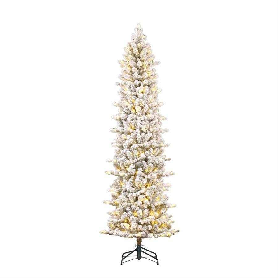 ALBERO NATALE HARMA PILAR GHIACC. 260LED L.CALDA CM Ø69 H230