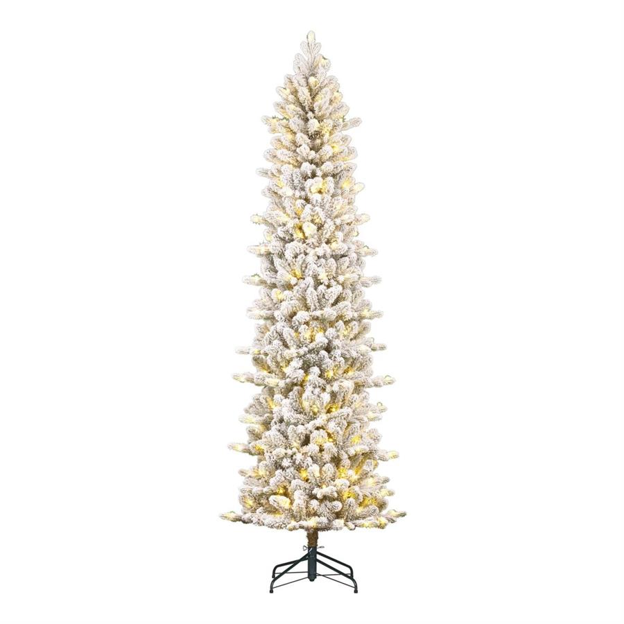 ALBERO NATALE HARMA PILAR GHIACC. 300LED L.CALDA CM Ø73 H260