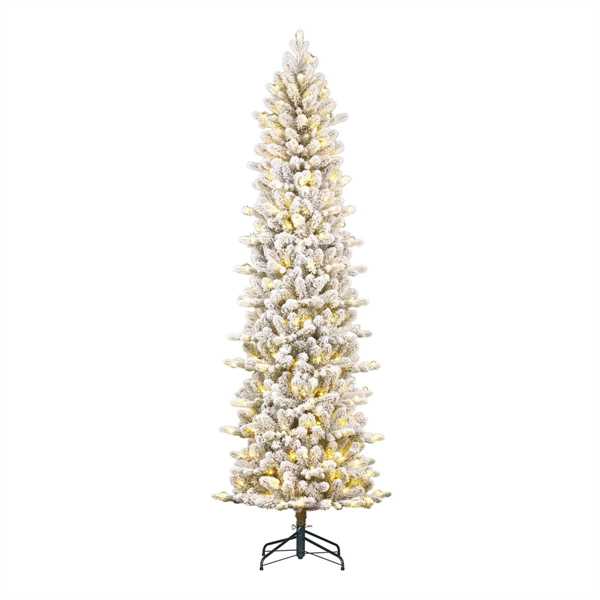 ALBERO NATALE HARMA PILAR GHIACC. 300LED L.CALDA CM Ø73 H260