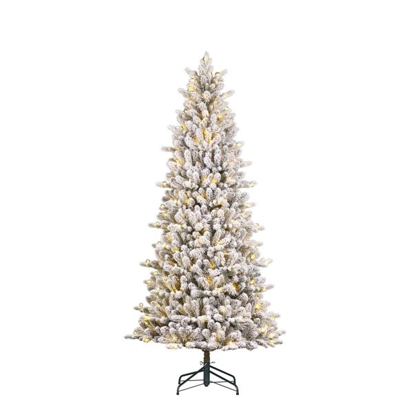 ALBERO NATALE HARMA GHIACCIATO 260LED L.CALDA CM Ø96 H215