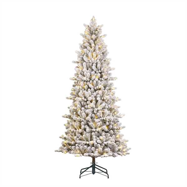ALBERO NATALE HARMA GHIACCIATO 290LED L.CALDA CM Ø101 H230
