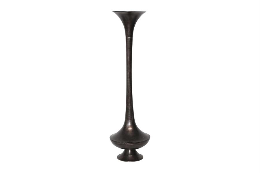 VASO GIGANTE L ALLUMINIO CM.50X50X184H BRONZO ANTICATO