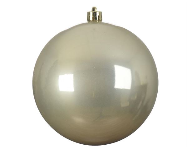 SFERA SHINY NATALE PLASTICA DIA14CM PEARL