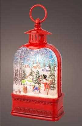 LANTERNA LUMINOSA PUPAZZI DI NEVE C/MOVIMENTO ACQUA+GLITTER