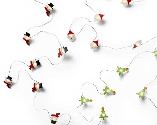 LUCI BATTERIA 20MICROLED L.CALDA 3FIGURE 190CM FILO ARGENTO