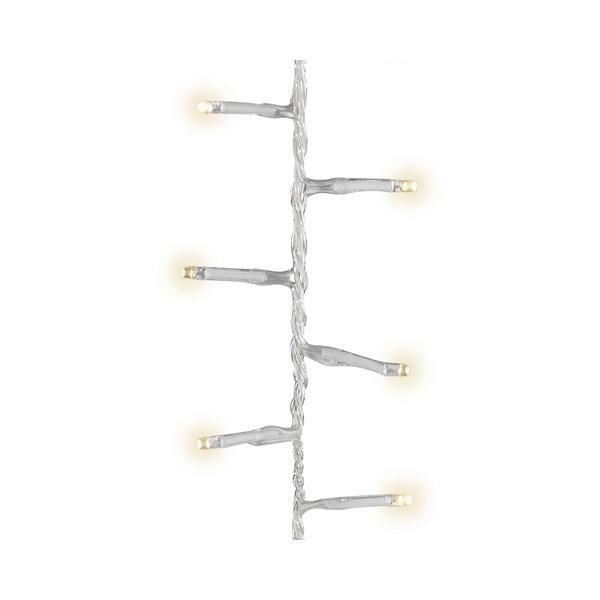 CATENA LUCE CALDA 1500LED MT.34 FILO TRASP. IP44 8 FUNZIONI