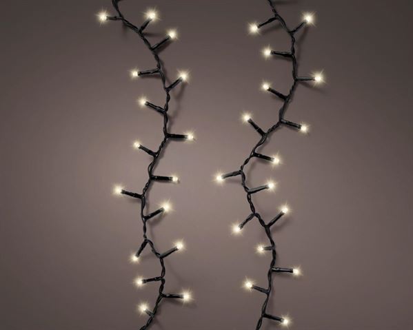 LUCI BATTERIA COMPACT 600LED L.CALDA 14,9MT F. NERO OUTDOOR