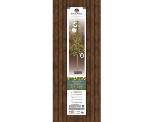 ALBERO NATALE ALPINE FIR 200LED LUCE CALDA CM Ø50 H210