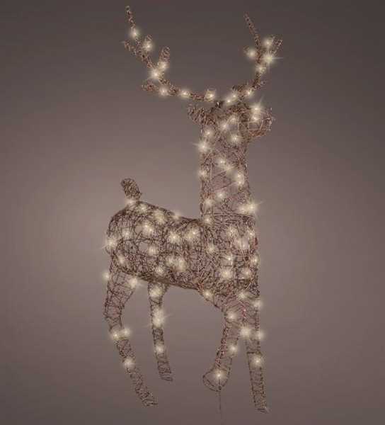 RENNA VIMINI 96 LED L.CALDA FISSA USO ESTERNO CM.26X86X147H