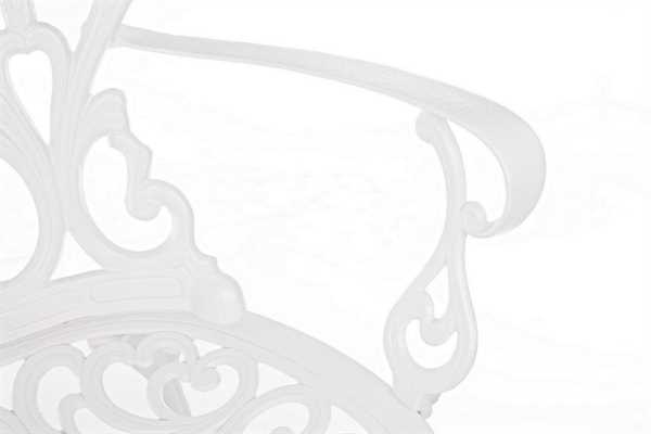 SEDIA CON BRACCIOLI ESTERNO VICTORIA BIANCO CM.57,5X58XH87,5