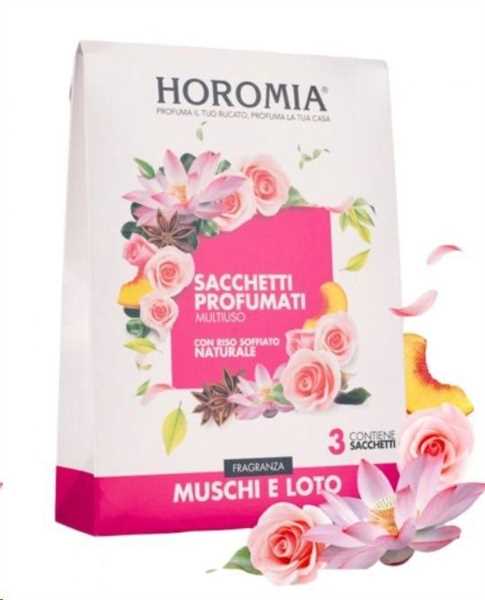 SACCHETTI PROFUMATI3PZ. MUSCHI E LOTO