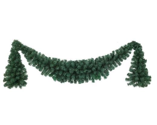 GHIRLANDA IMPERIAL VERDE CON PENDENTI CM Ø60 H180 RAMI 312